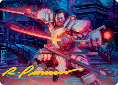 Isshin, Two Heavens as One 1 Art Card (Gold-Stamped Signature) [Kamigawa: Neon Dynasty Art Series] | Exor Games Summserside