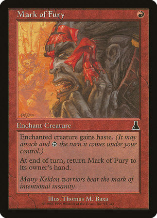 Mark of Fury [Urza's Destiny] | Exor Games Summserside