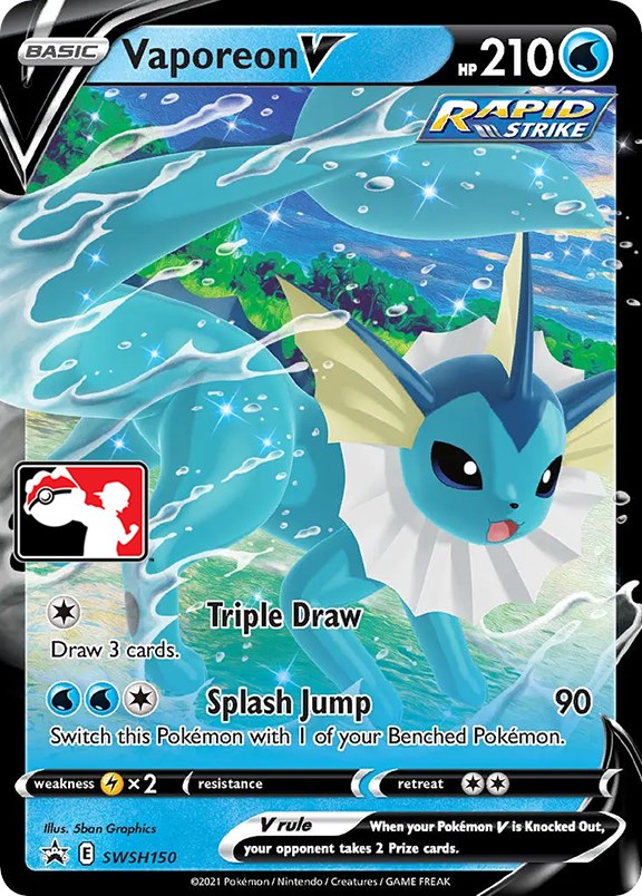 Vaporeon V (SWSH150) [Prize Pack Series One] | Exor Games Summserside