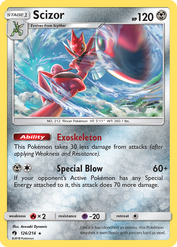 Scizor (126/214) [Sun & Moon: Lost Thunder] | Exor Games Summserside