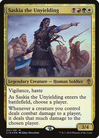 Saskia the Unyielding [Commander 2016] | Exor Games Summserside