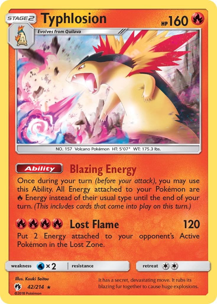 Typhlosion (42/214) [Sun & Moon: Lost Thunder] | Exor Games Summserside