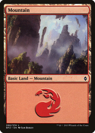 Mountain (266) [Battle for Zendikar] | Exor Games Summserside