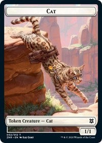 Cat // Hydra Double-sided Token [Zendikar Rising Tokens] | Exor Games Summserside