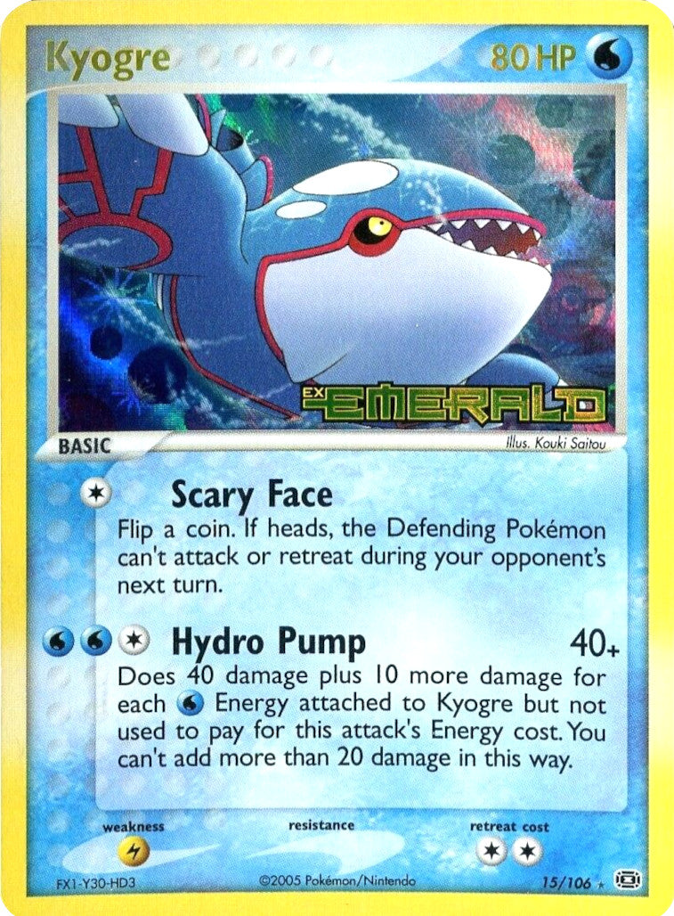 Kyogre (15/106) (Stamped) [EX: Emerald] | Exor Games Summserside