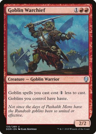 Goblin Warchief [Dominaria] | Exor Games Summserside