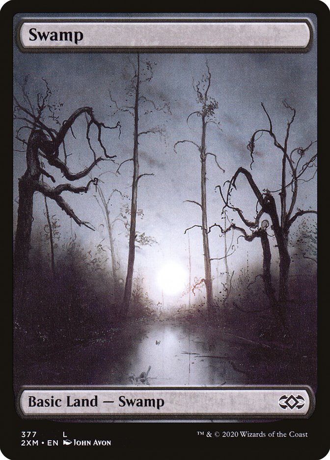 Swamp (377) [Double Masters] | Exor Games Summserside