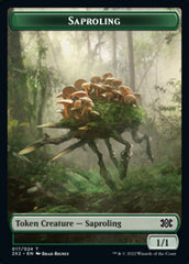 Saproling // Monk Double-sided Token [Double Masters 2022 Tokens] | Exor Games Summserside