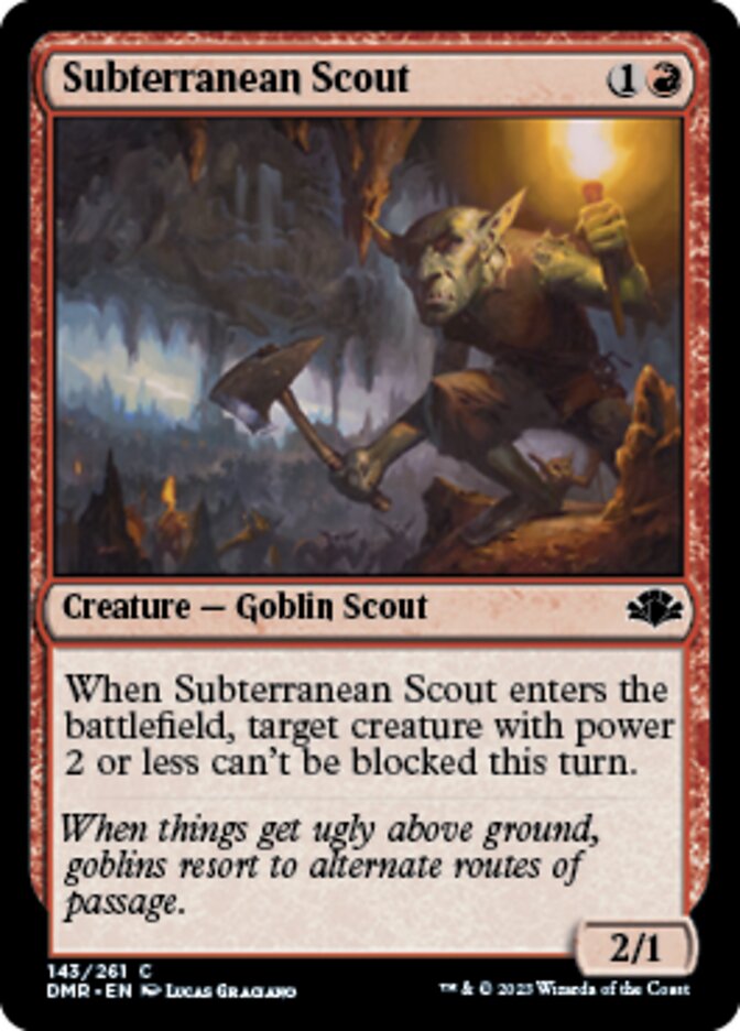 Subterranean Scout [Dominaria Remastered] | Exor Games Summserside