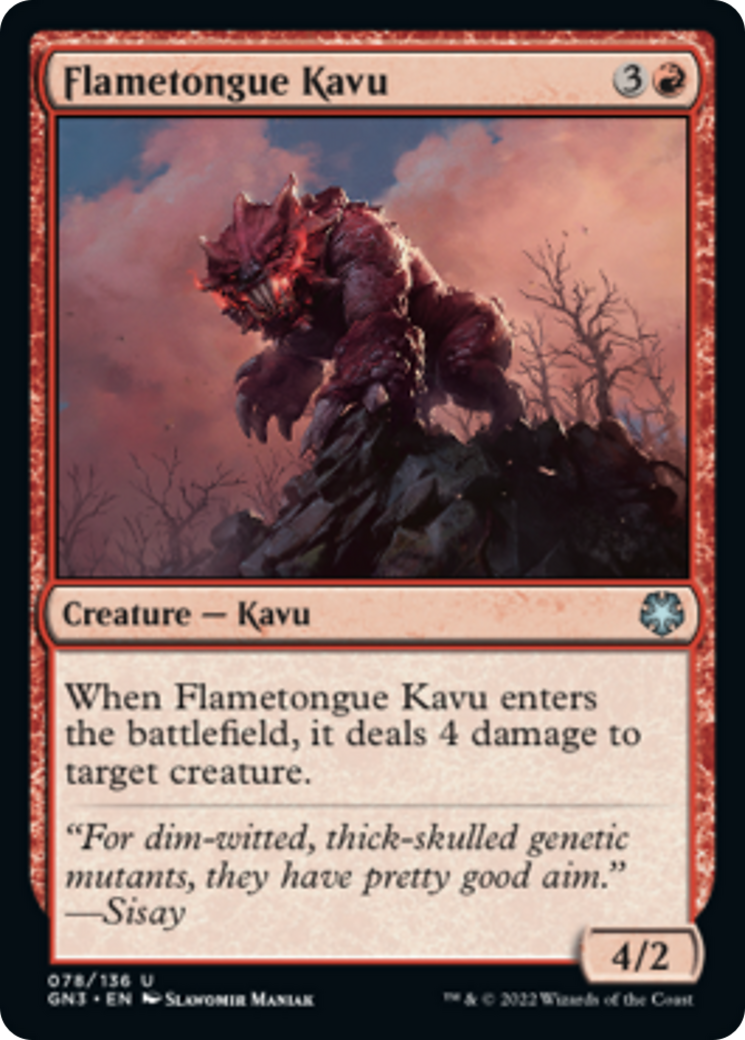 Flametongue Kavu [Game Night: Free-for-All] | Exor Games Summserside