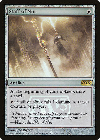 Staff of Nin [Magic 2013 Promos] | Exor Games Summserside