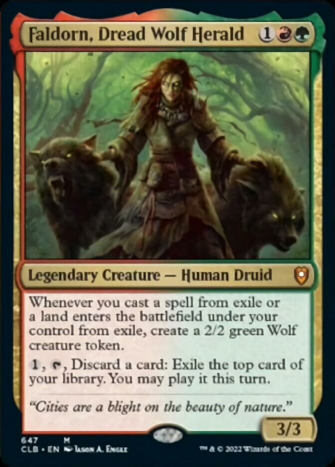 Faldorn, Dread Wolf Herald [Commander Legends: Battle for Baldur's Gate] | Exor Games Summserside