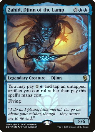 Zahid, Djinn of the Lamp (Draft Weekend) [Dominaria Promos] | Exor Games Summserside