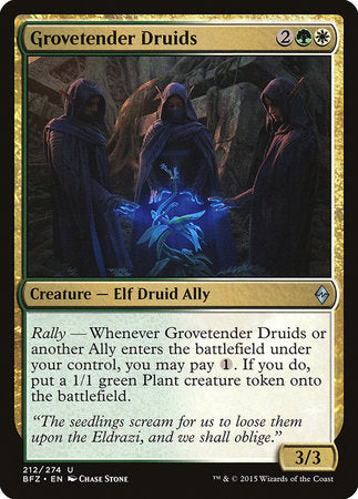 Grovetender Druids [Battle for Zendikar] | Exor Games Summserside