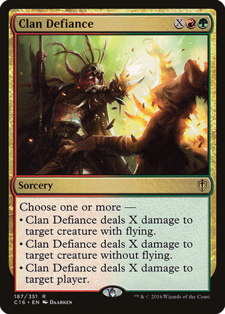 Clan Defiance [Commander 2016] | Exor Games Summserside