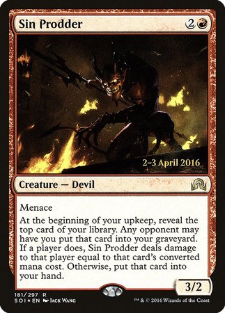 Sin Prodder [Shadows over Innistrad Promos] | Exor Games Summserside