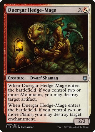 Duergar Hedge-Mage [Commander Anthology] | Exor Games Summserside