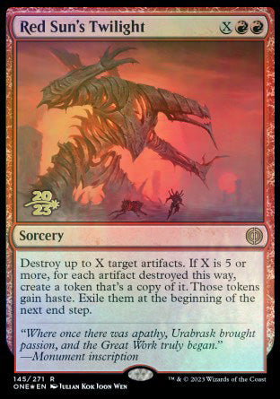 Red Sun's Twilight [Phyrexia: All Will Be One Prerelease Promos] | Exor Games Summserside