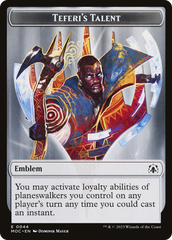 Elemental (02) // Teferi's Talent Emblem Double-Sided Token [March of the Machine Commander Tokens] | Exor Games Summserside