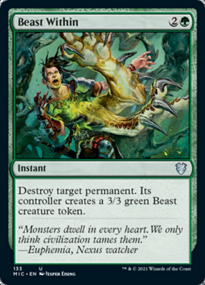 Beast Within [Innistrad: Midnight Hunt Commander] | Exor Games Summserside