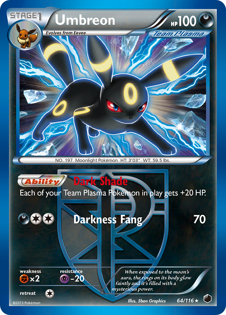 Umbreon (64/116) [Black & White: Plasma Freeze] | Exor Games Summserside