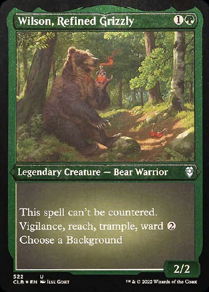 Wilson, Refined Grizzly (Foil Etched) [Commander Legends: Battle for Baldur's Gate] | Exor Games Summserside