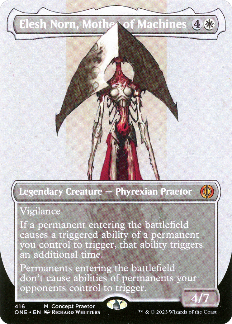 Elesh Norn, Mother of Machines (Borderless Concept Praetors) [Phyrexia: All Will Be One] | Exor Games Summserside