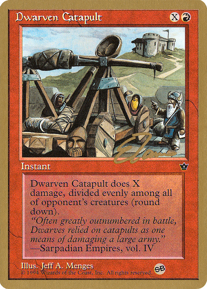 Dwarven Catapult (Eric Tam) (SB) [Pro Tour Collector Set] | Exor Games Summserside