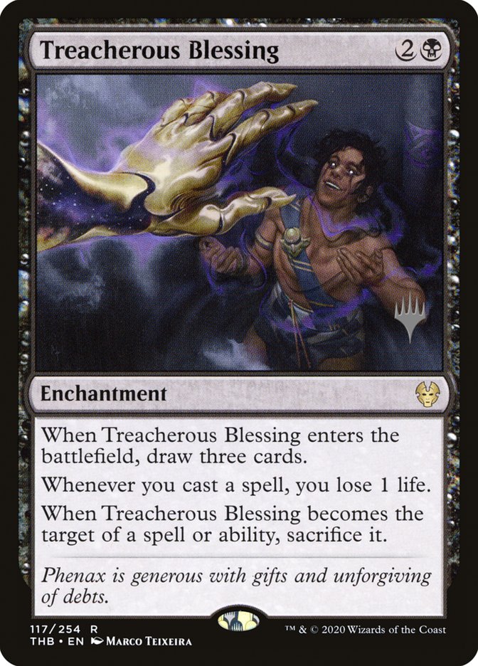 Treacherous Blessing (Promo Pack) [Theros Beyond Death Promos] | Exor Games Summserside