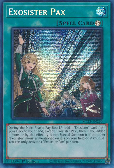 Exosister Pax [MP23-EN260] Prismatic Secret Rare | Exor Games Summserside