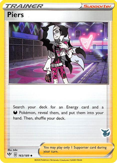 Piers (165/189) (Eevee Deck) [Battle Academy 2022] | Exor Games Summserside