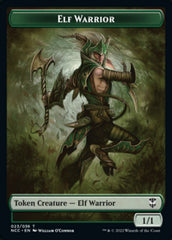 Elf Warrior // Wurm Double-sided Token [Streets of New Capenna Commander Tokens] | Exor Games Summserside