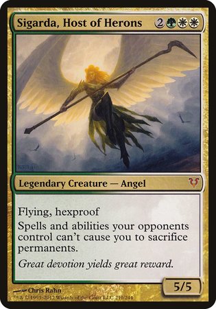 Sigarda, Host of Herons (Oversized) [Open the Helvault] | Exor Games Summserside