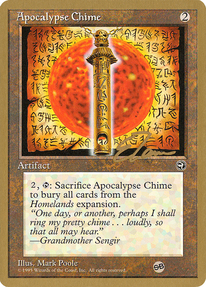 Apocalypse Chime (Eric Tam) (SB) [Pro Tour Collector Set] | Exor Games Summserside