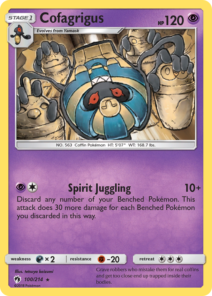 Cofagrigus (100/214) [Sun & Moon: Lost Thunder] | Exor Games Summserside