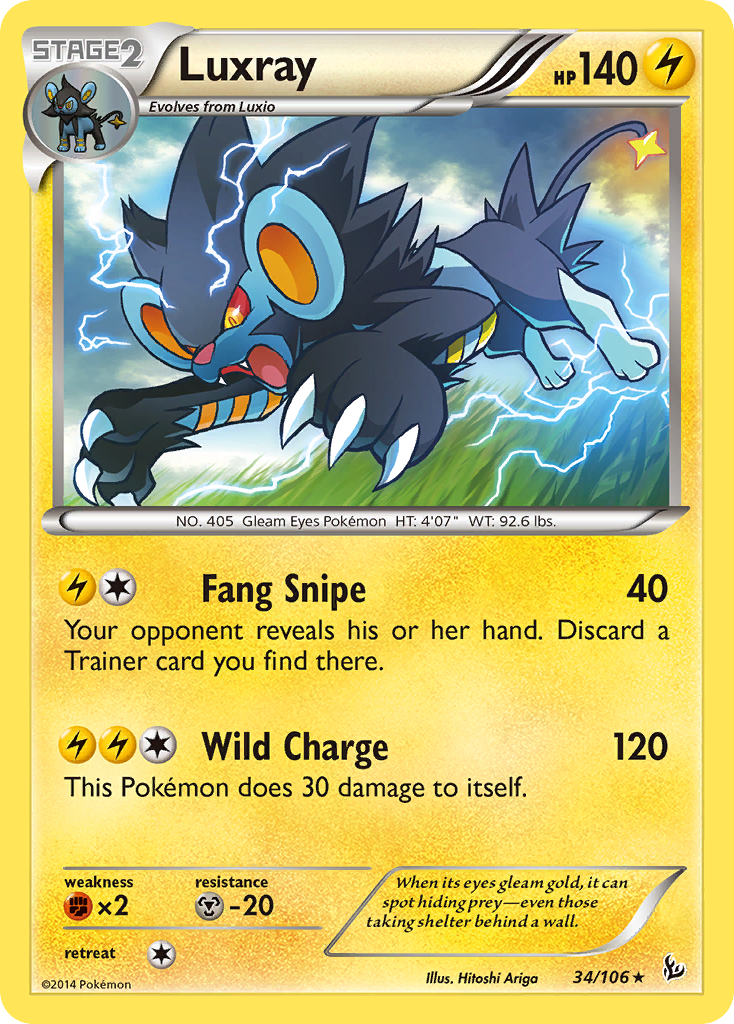 Luxray (34/106) [XY: Flashfire] | Exor Games Summserside