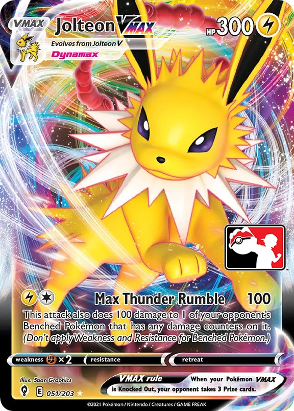 Jolteon VMAX (051/203) [Prize Pack Series One] | Exor Games Summserside