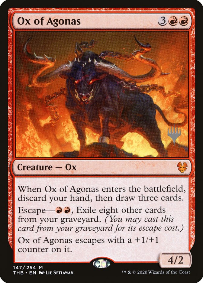 Ox of Agonas (Promo Pack) [Theros Beyond Death Promos] | Exor Games Summserside