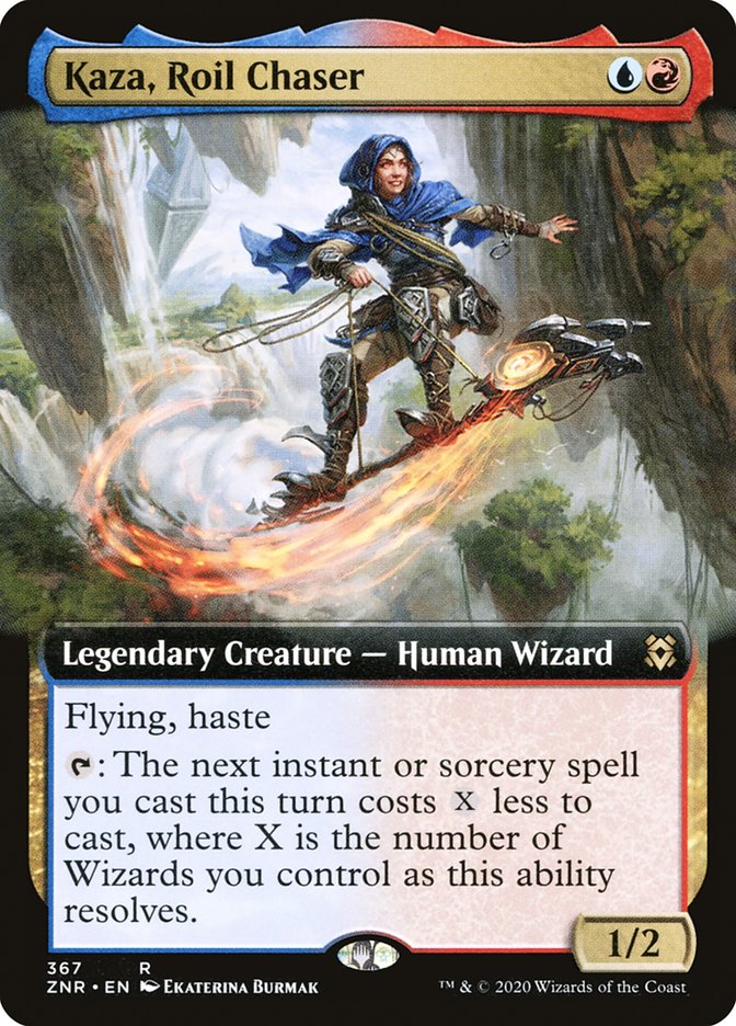 Kaza, Roil Chaser (Extended Art) [Zendikar Rising] | Exor Games Summserside