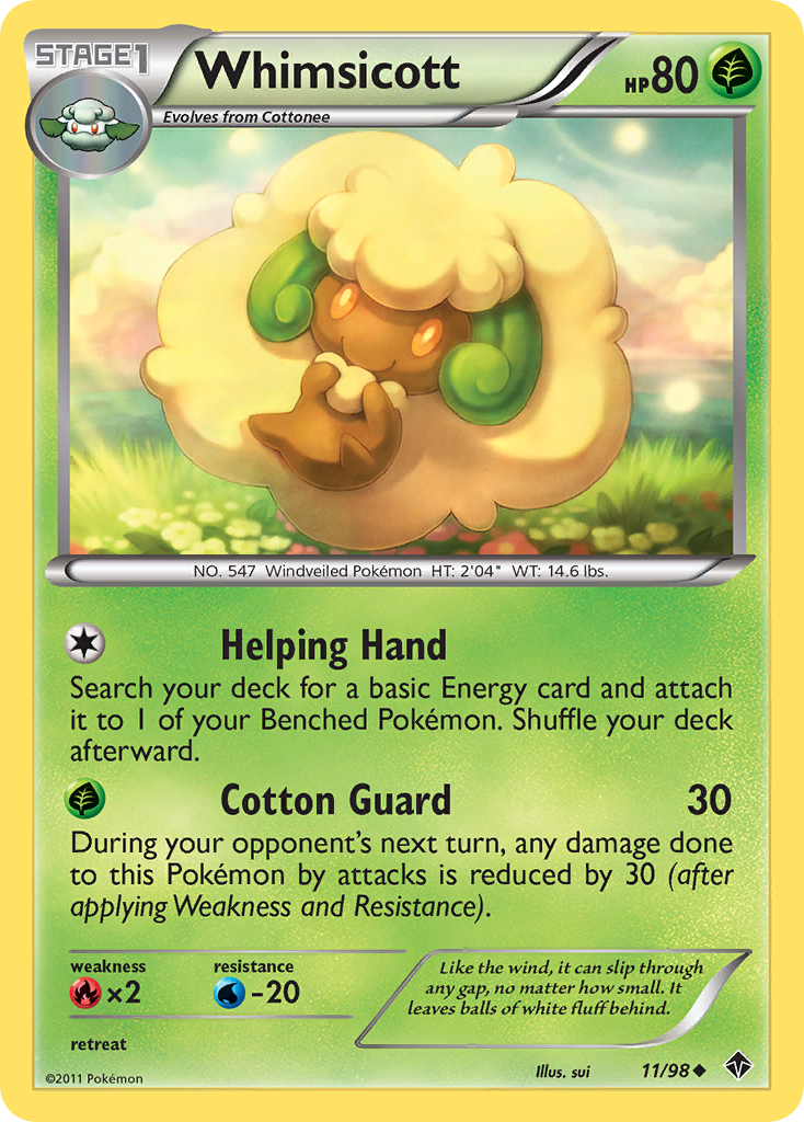 Whimsicott (11/98) [Black & White: Emerging Powers] | Exor Games Summserside