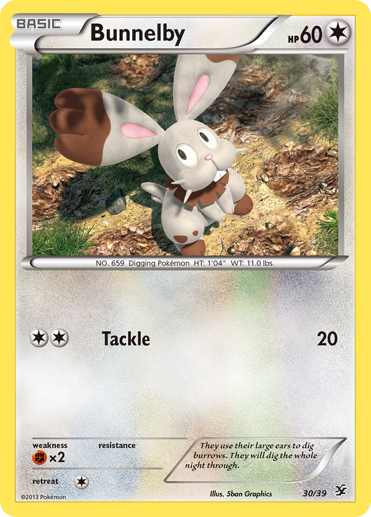 Bunnelby (30/39) [XY: Kalos Starter Set] | Exor Games Summserside