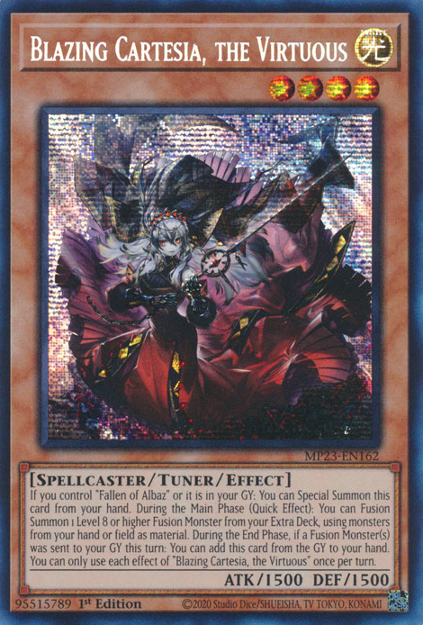 Blazing Cartesia, the Virtuous [MP23-EN162] Prismatic Secret Rare | Exor Games Summserside