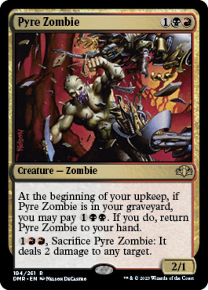 Pyre Zombie [Dominaria Remastered] | Exor Games Summserside