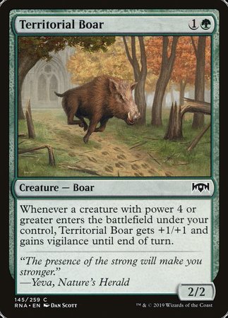 Territorial Boar [Ravnica Allegiance] | Exor Games Summserside