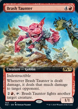 Brash Taunter (Extended Art) [Core Set 2021] | Exor Games Summserside