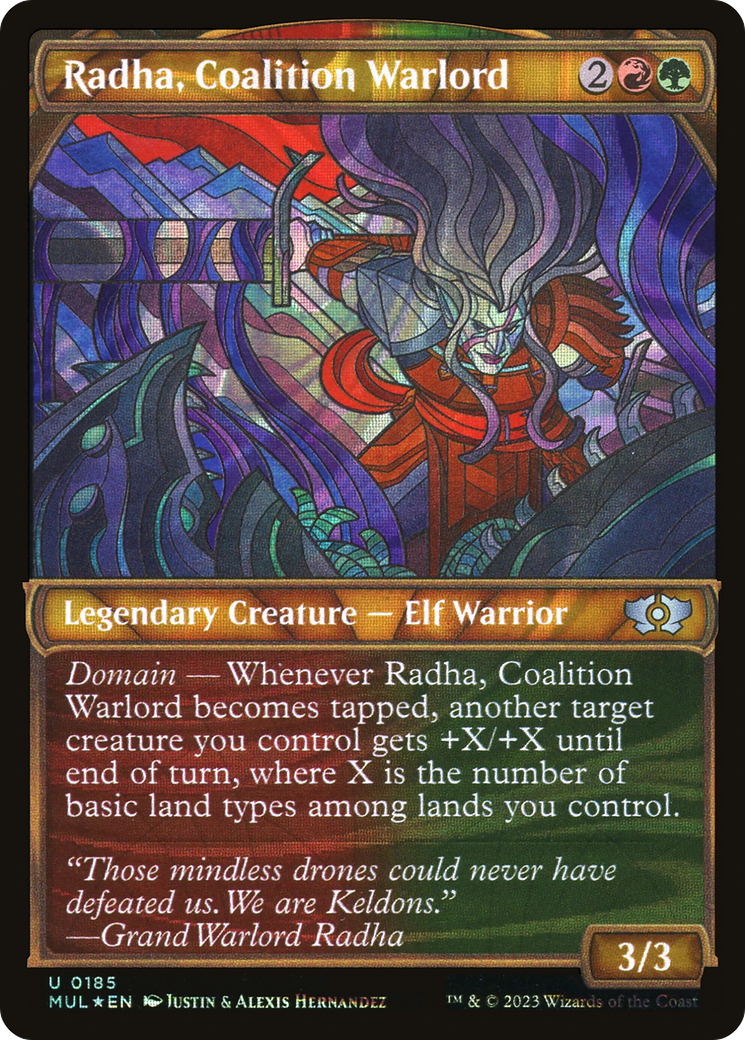 Radha, Coalition Warlord (Halo Foil) [Multiverse Legends] | Exor Games Summserside