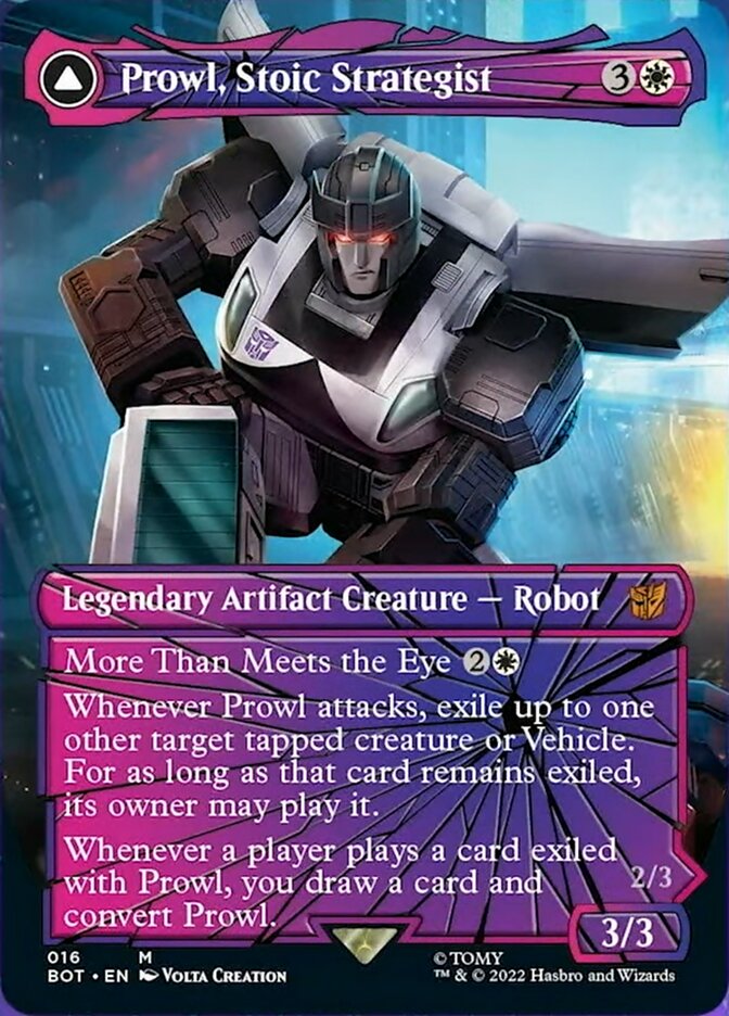 Prowl, Stoic Strategist // Prowl, Pursuit Vehicle (Shattered Glass) [Universes Beyond: Transformers] | Exor Games Summserside