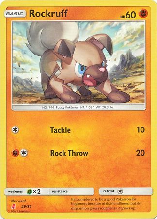 Rockruff (29/30) [Sun & Moon: Trainer Kit - Lycanroc] | Exor Games Summserside