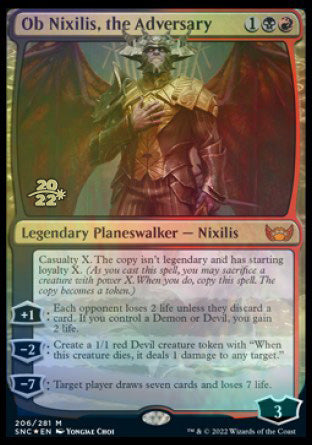 Ob Nixilis, the Adversary [Streets of New Capenna Prerelease Promos] | Exor Games Summserside