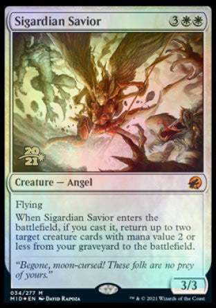 Sigardian Savior [Innistrad: Midnight Hunt Prerelease Promos] | Exor Games Summserside